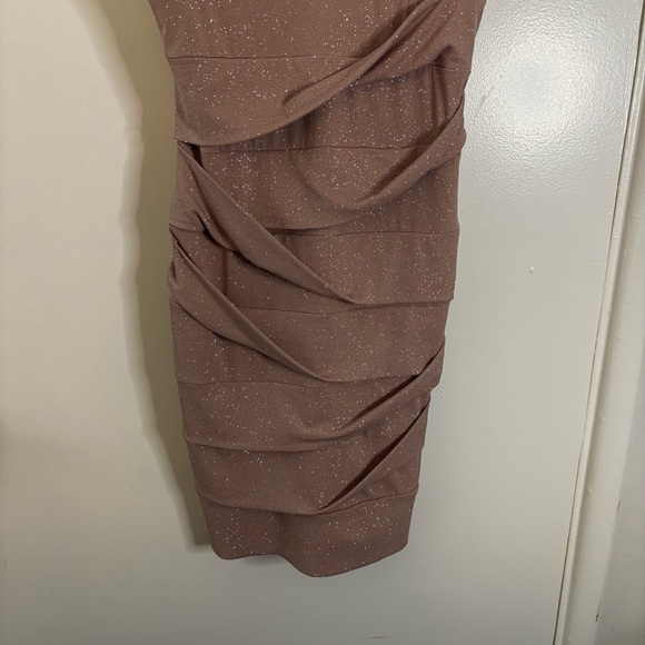 Windsor Sparkling Brown Sleeveless Cocktail Dress Size Small - Picture 8 of 15